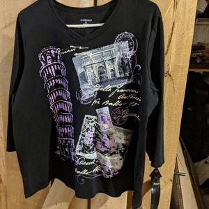 Allson Daley 3/4 sleeve t-shirt.